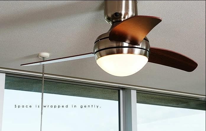 送料込　木製羽根 シーリングファン 球形ライト　LOWYA 人気モデル