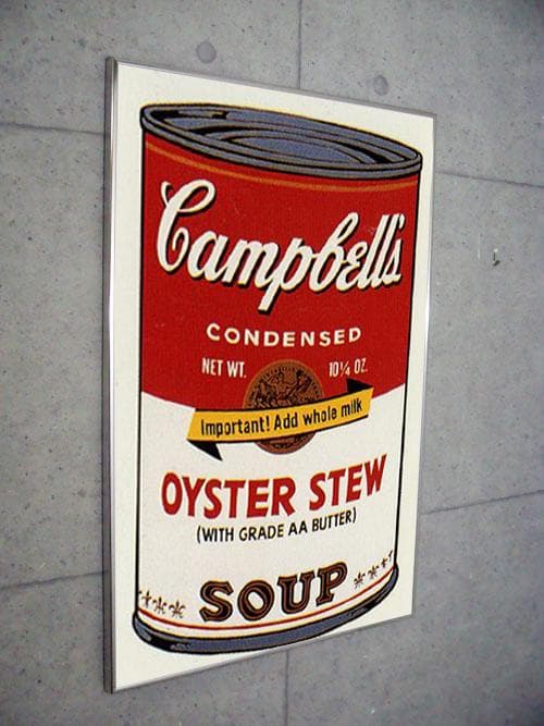 額装品/Sunday Bキャンベル缶 Ⅱ Oyster Stew/ウォーホル