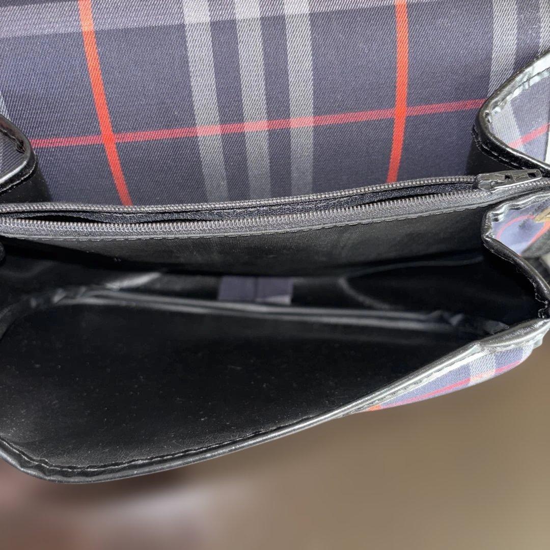 Burberry's チェック柄 本革 ショルダーバッグ