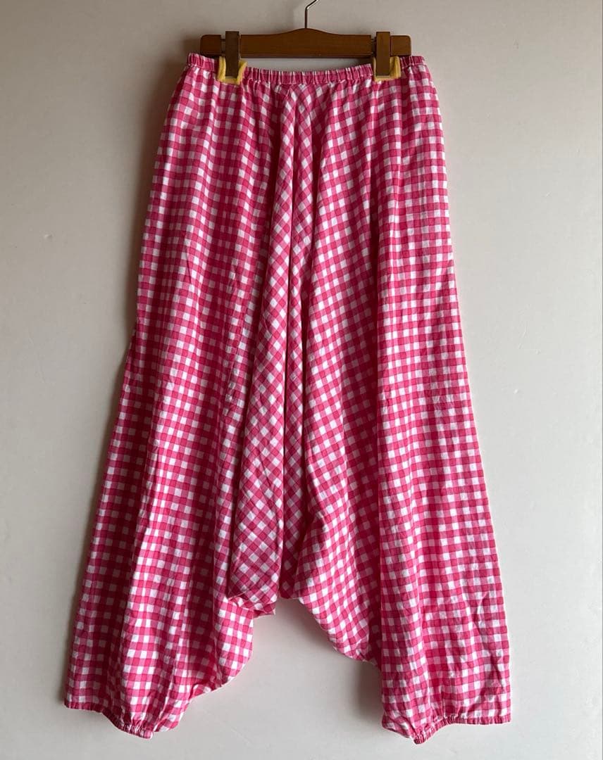 試着のみハウスオブロータス ギンガムチェックサルエルパンツ 桐島かれん
