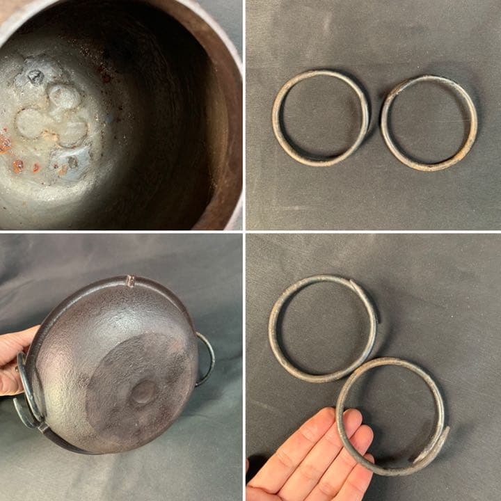 D503 送料無料　茶釜　風炉　唐銅　朝鮮風炉　茶道具　茶室