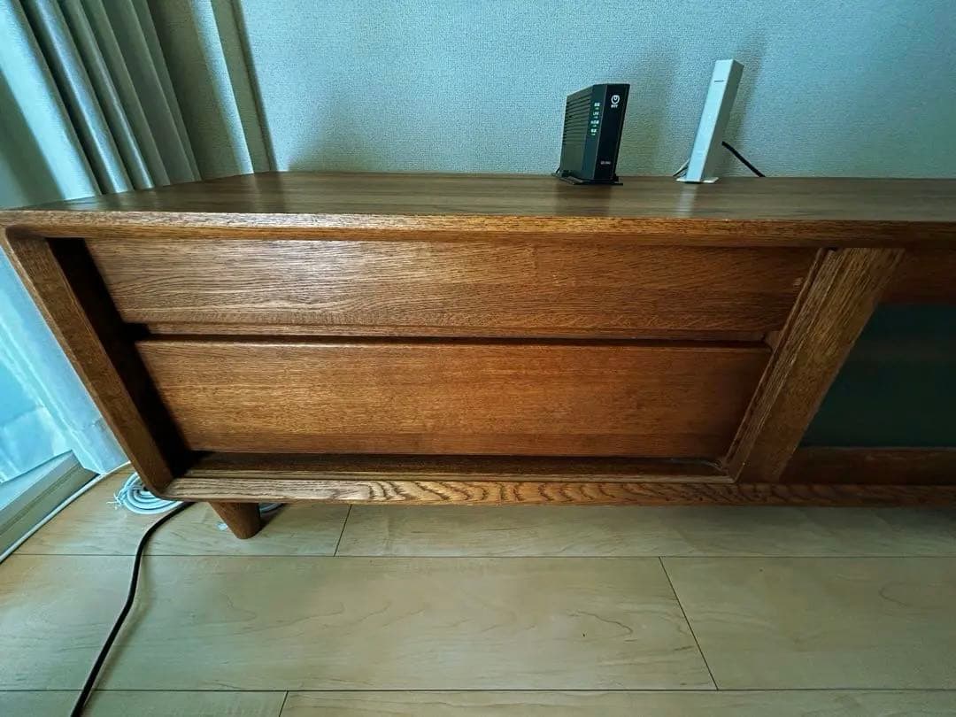 中古　最終価格　無垢材　ダークブラウン　木製　テレビボード　ゲーム
