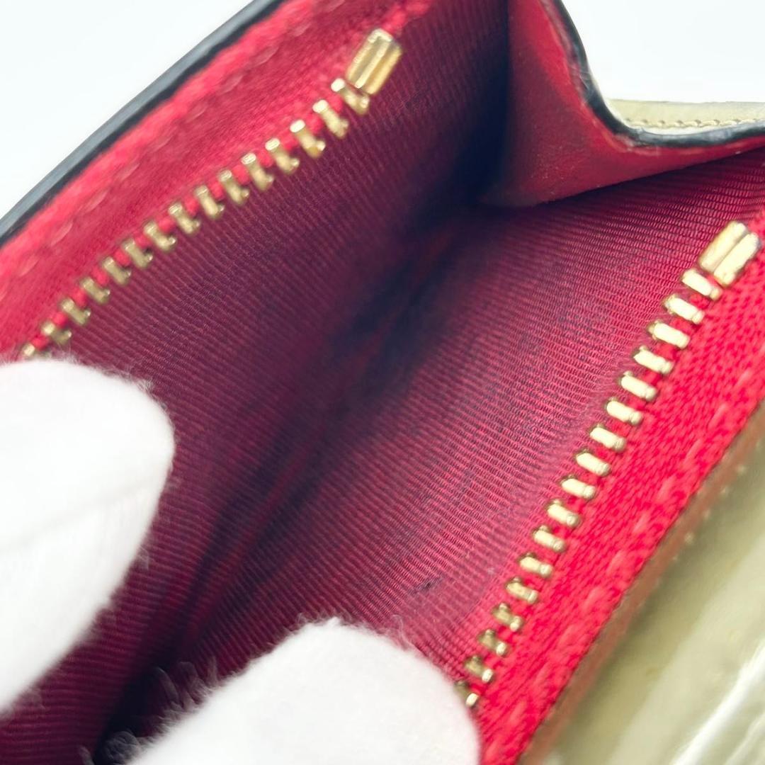 クリスチャン ルブタン マカロン ゴールド スタッズ 三つ折り財布