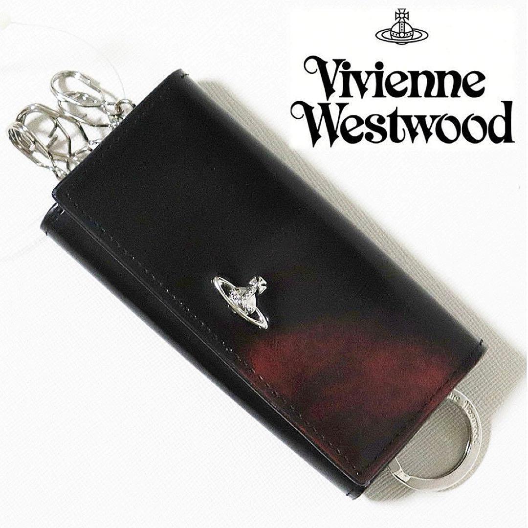 《ヴィヴィアンウエストウッド》箱付新品 アドヴァン加工 レザー5連キーケース