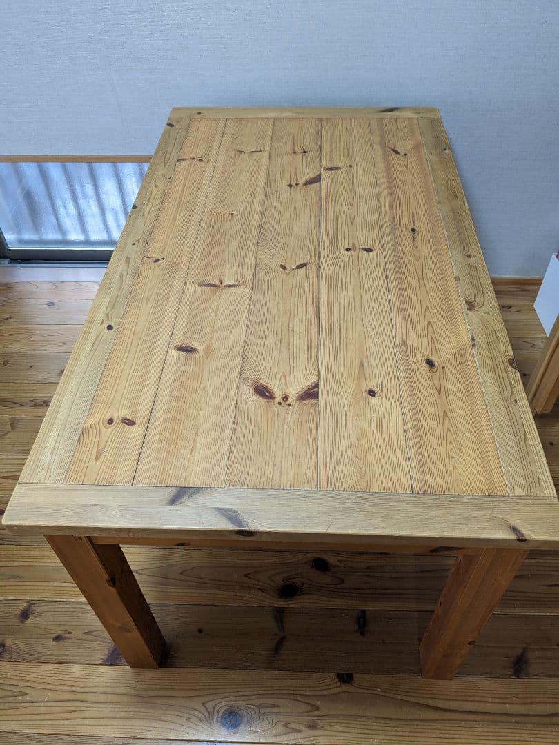 パイン材　ダイニングテーブル　4人掛け　4人　ボルドーパイン　レッドパイン