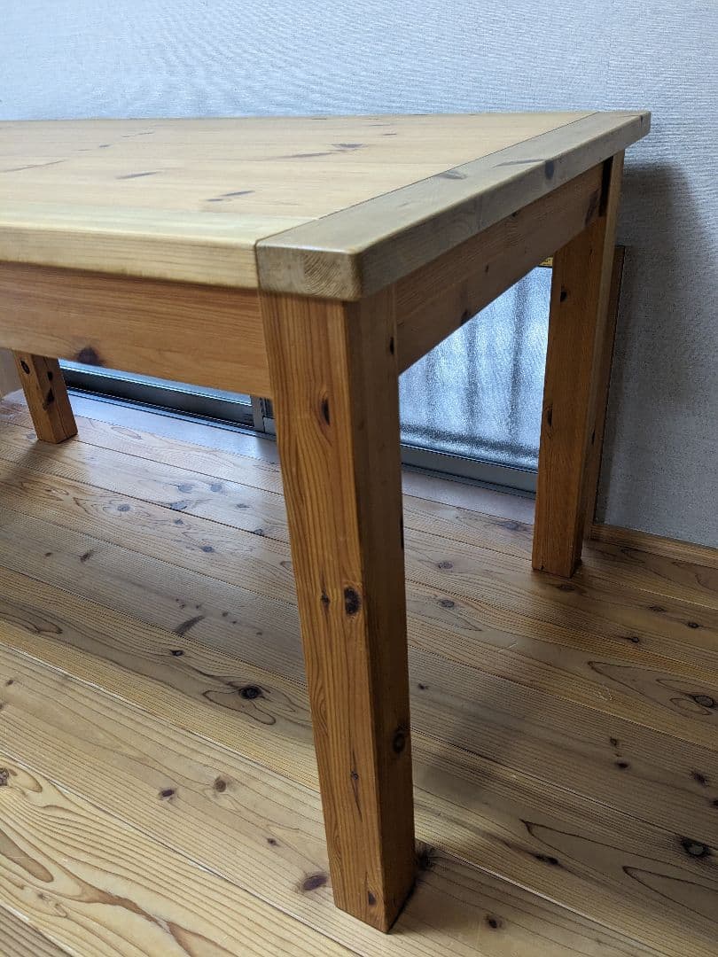 パイン材　ダイニングテーブル　4人掛け　4人　ボルドーパイン　レッドパイン