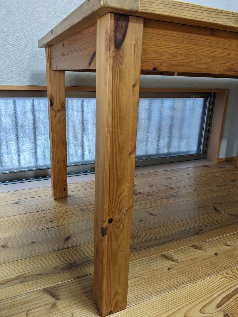 パイン材　ダイニングテーブル　4人掛け　4人　ボルドーパイン　レッドパイン