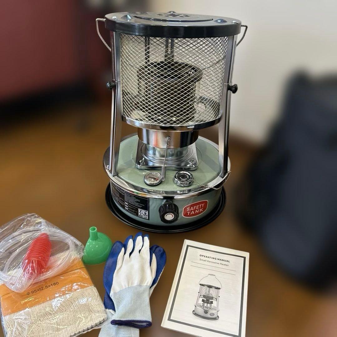 美品⭐︎石油ストーブ 対流式 小型石油ヒーター 多機能ストーブ　キャンプ