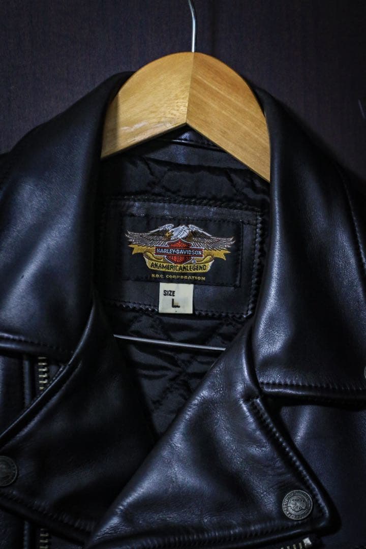 12時まで限定セール‼️実物写真！ハーレーダビットソン　革ジャン