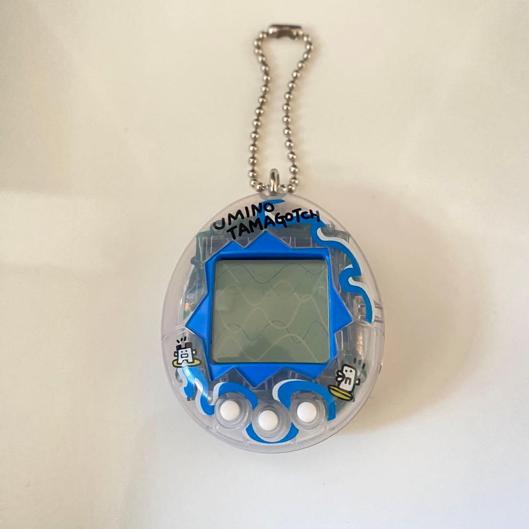 海で発見!!たまごっち スケルトン クリア 透明ブルー