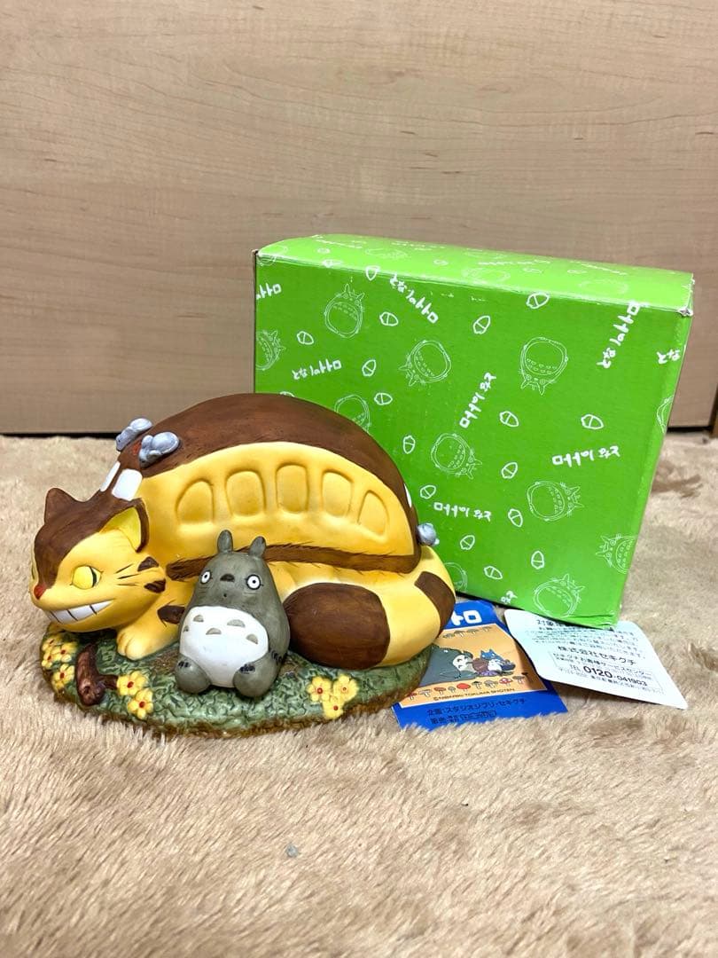 【希少/美品】セキグチ ジブリ となりのトトロ オルゴール ネコバス　箱、タグ付