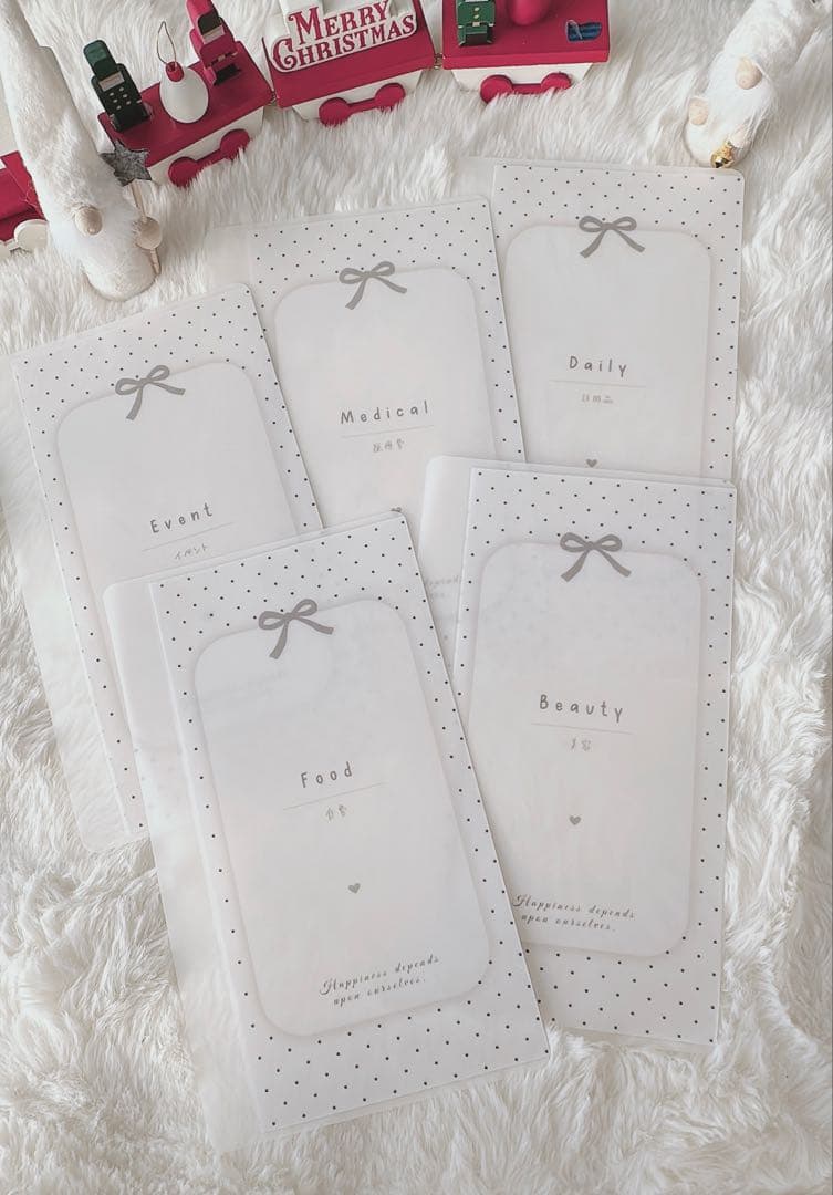 A6リフィル ドットリボン 項目別5枚セット 1650円