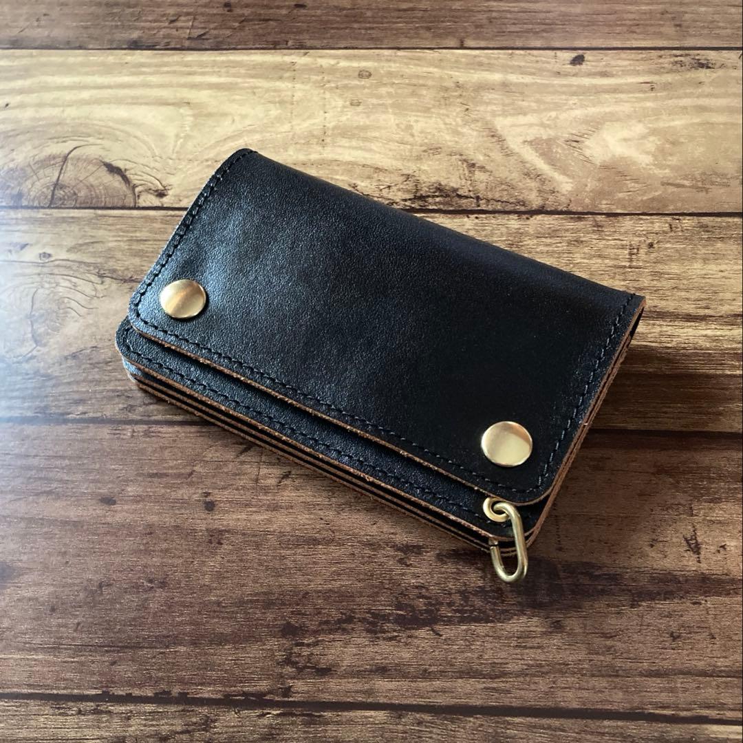 【Misaki483mm】トラッカーウォレット150【お札を折らずに収納】