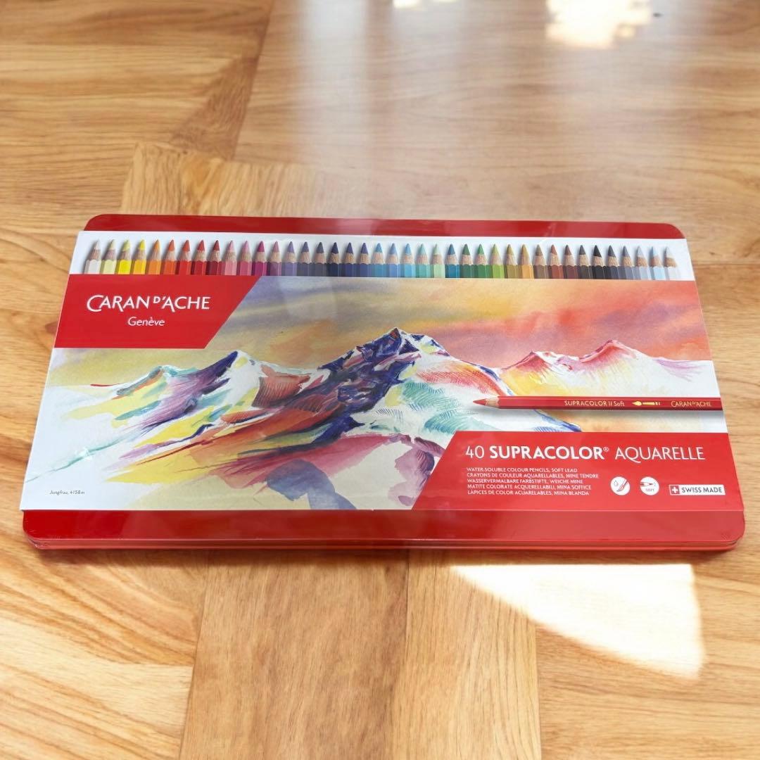新品★カランダッシュ★スプラカラーソフト 40色　水溶性色鉛筆　スイス製