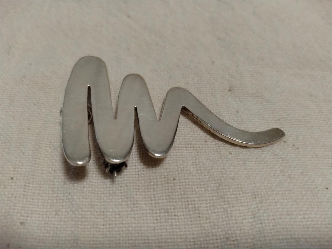 vintage mexico silver ジグザグブローチ