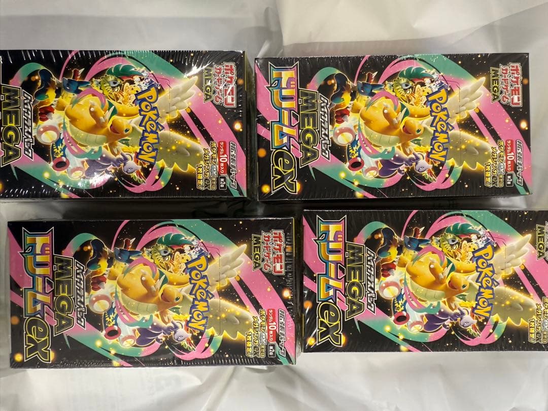 ポケモンカード メガドリームEX ボックス 新品未開封4箱セット　シュリンク付