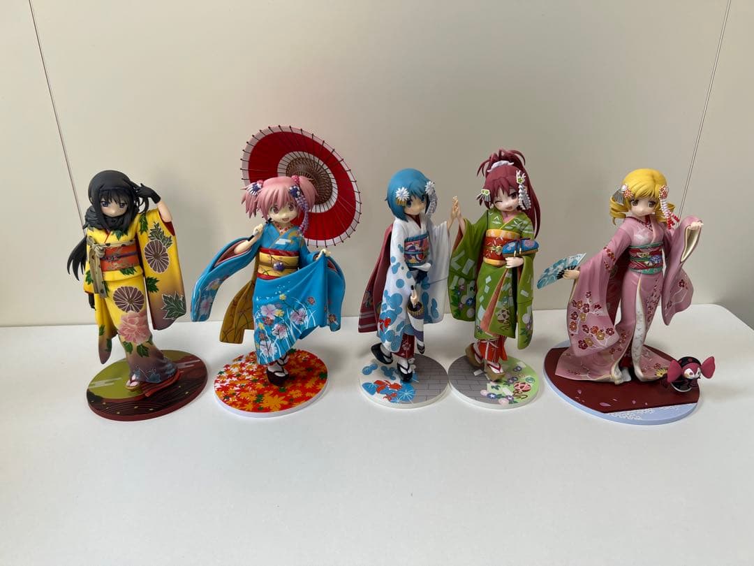 まどマギ舞妓、晴れ着フィギュア5体セット