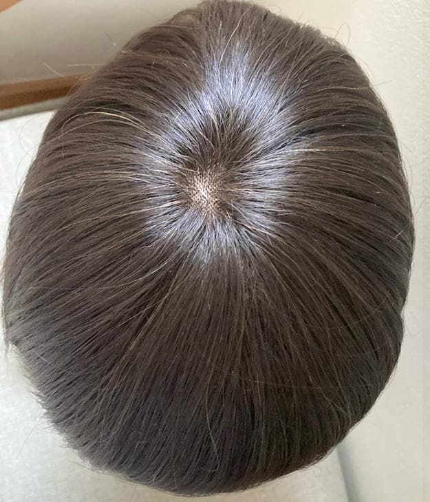 ナオアート(NAO-ART)　人毛MIX　らくらくフィット帽子ウィッグ　栗色