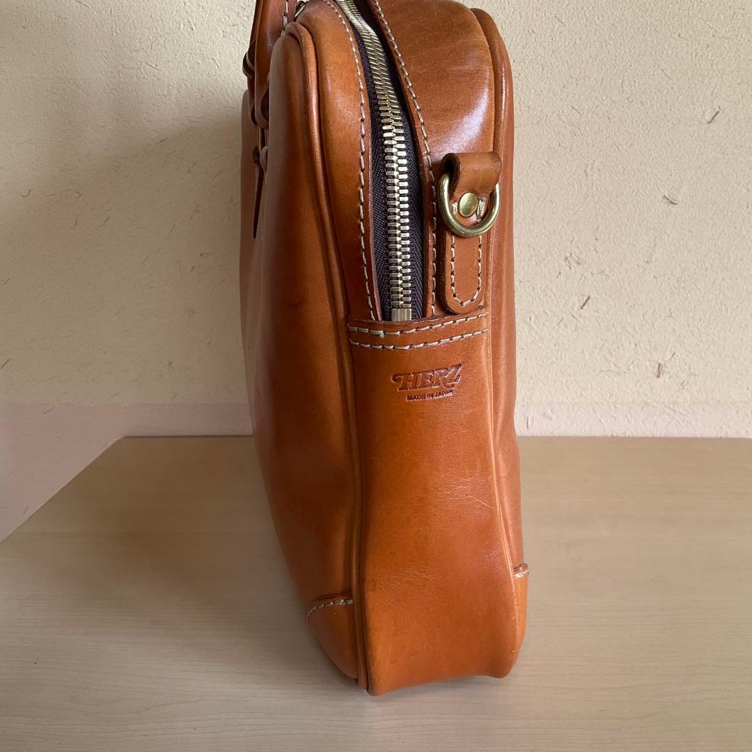 HERZ ヘルツ 2way ビジネスバッグ レザーバッグ ショルダー欠品