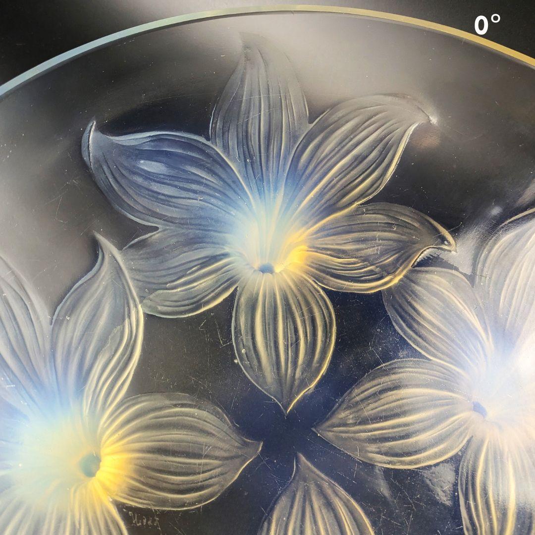 贅沢な時間を★ラリック LYS 百合 オパルセント 大鉢 ボウル 1924年頃