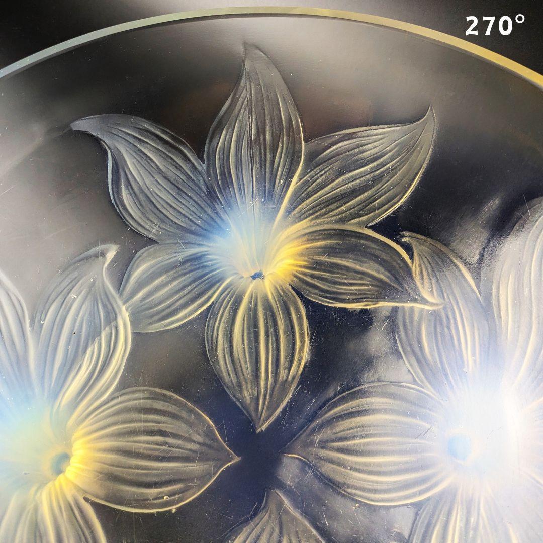 贅沢な時間を★ラリック LYS 百合 オパルセント 大鉢 ボウル 1924年頃