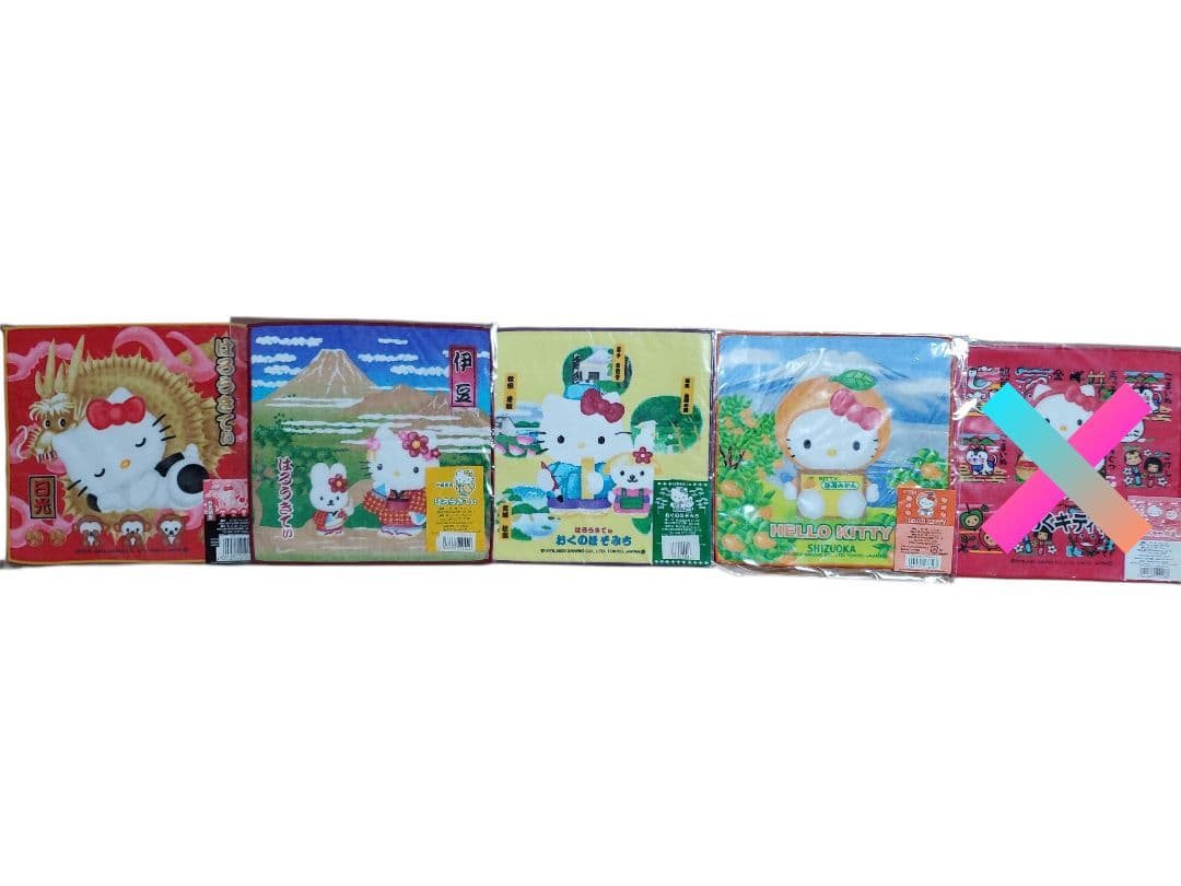 ハローキティ タオルセット ご当地 多数 ミニハンドタオル 未使用品