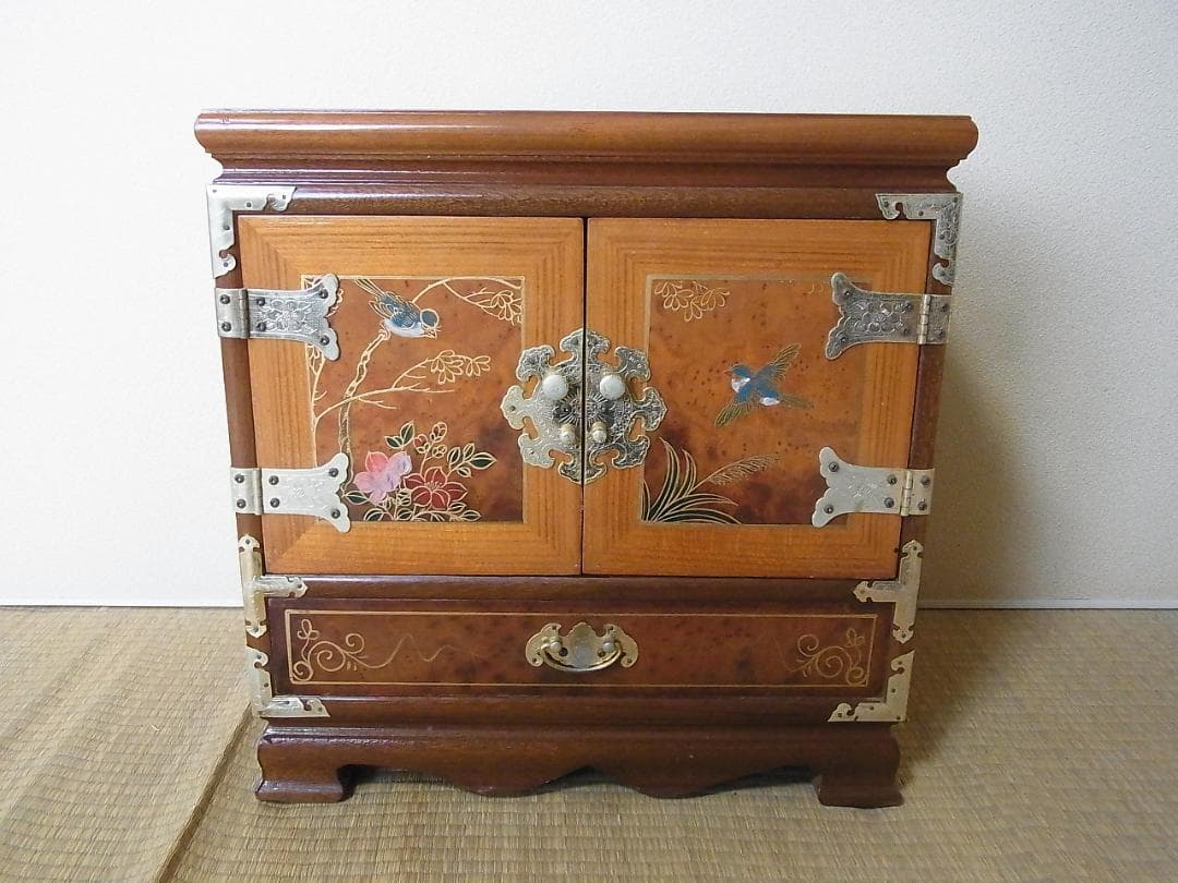 李朝家具　小家具　中国　昭和？　鍵なし　現状品