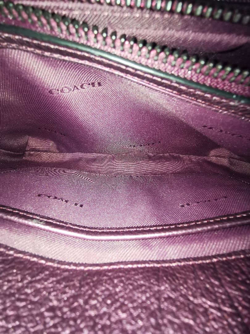 希少　コーチ　COACH　メタリック　パール　2WAY　ショルダー　ハンドバッグ