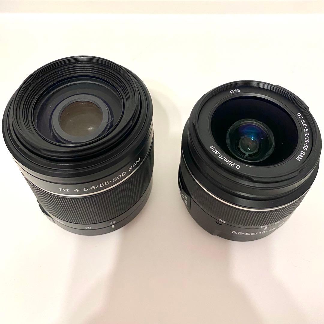 【極上品】SONY Wズームレンズセット SAL1855＋SAL55200-2