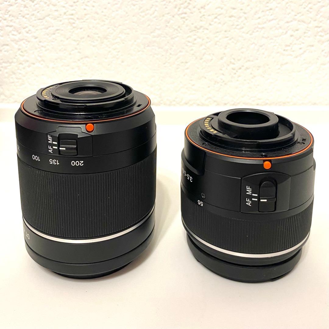【極上品】SONY Wズームレンズセット SAL1855＋SAL55200-2