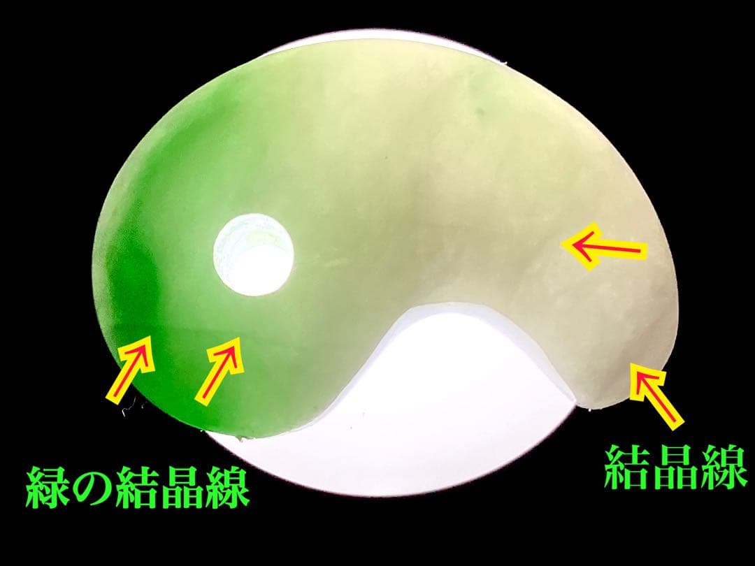 ✳premiumシリーズ 幸運導く天然無垢石の御守り　糸魚川翡翠ジェダイト勾玉