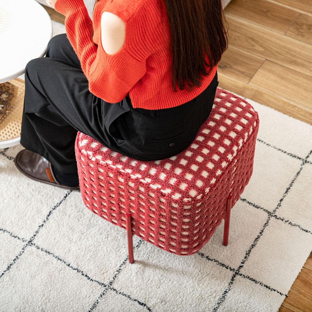 新品 送料込み スツール 椅子 1脚 レッド 高さ45cm