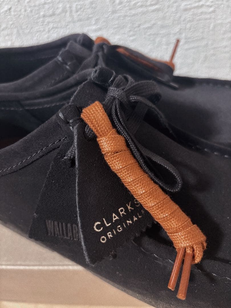 hr様　Clarks Wallabee 黒 モカシン
