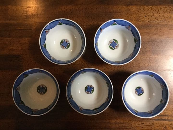 14.有田焼 染錦菱唐花 茶吞 源右衛門作