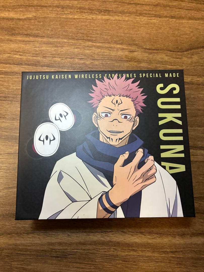 美品　呪術廻戦 両面宿儺モデル ワイヤレスイヤホン 諏訪部順一 ボイス搭載