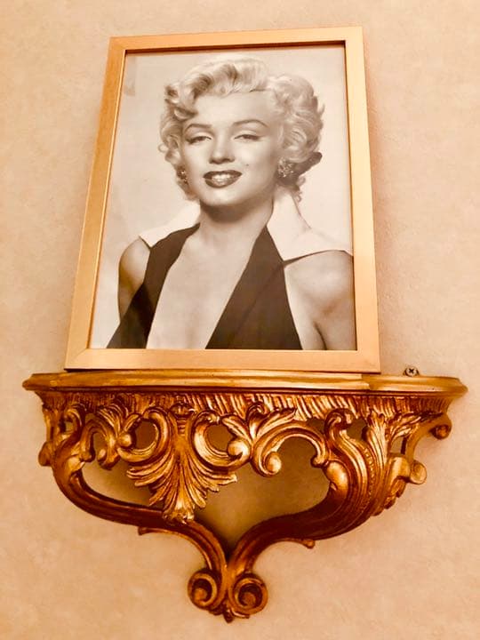マリリンモンロー＊A-4サイズ額装ゴールド