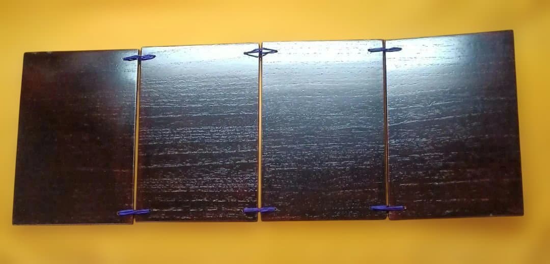 茶道具　器据　桐　溜搔き合せ塗