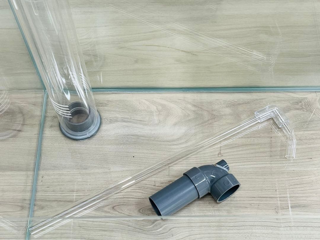 1台限定　600×450×450オールガラスオーバーフロー水槽 フランジ加工付き