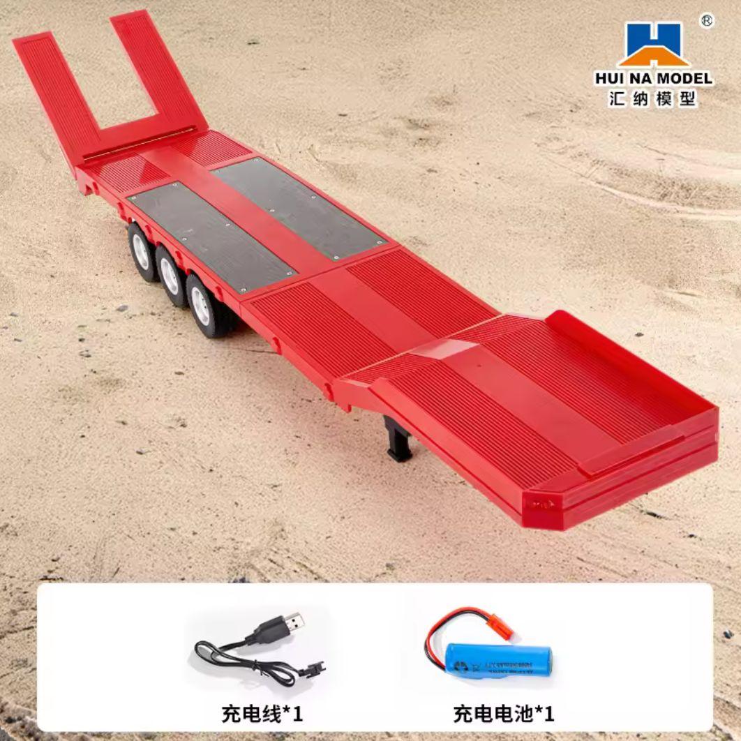 【新品】スカニア 770S V8 ヘッド本体＋トレーラーセット 1/18 レッド