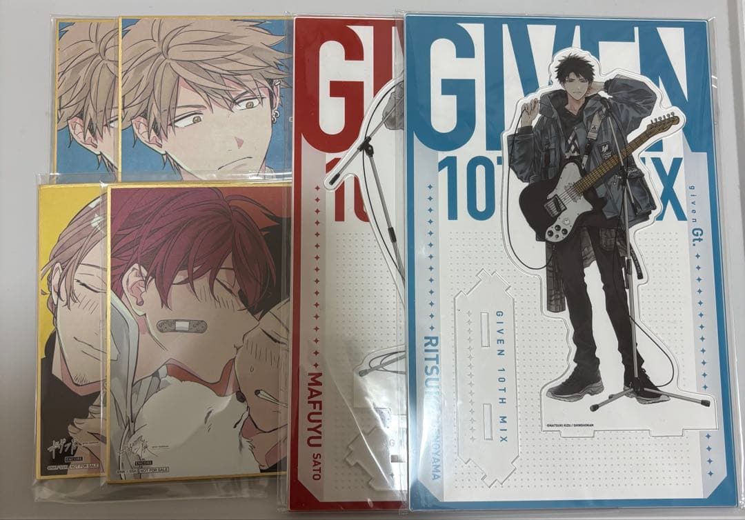 ギヴン展　アクリルスタンド　色紙　りつまふ