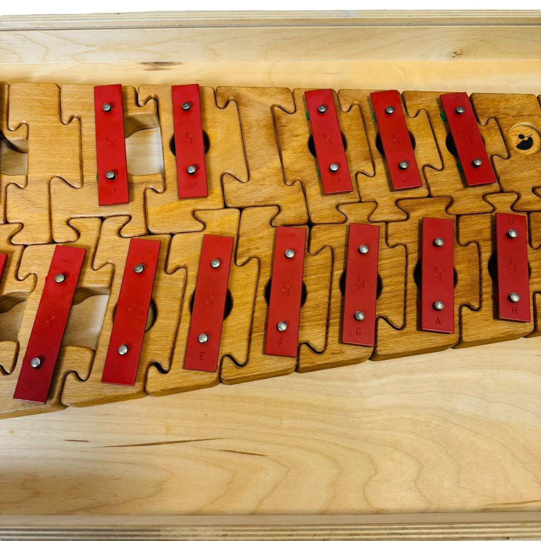 希少 SONOR ゾノア 鉄琴 グロッケン 積み木 パズル 32音