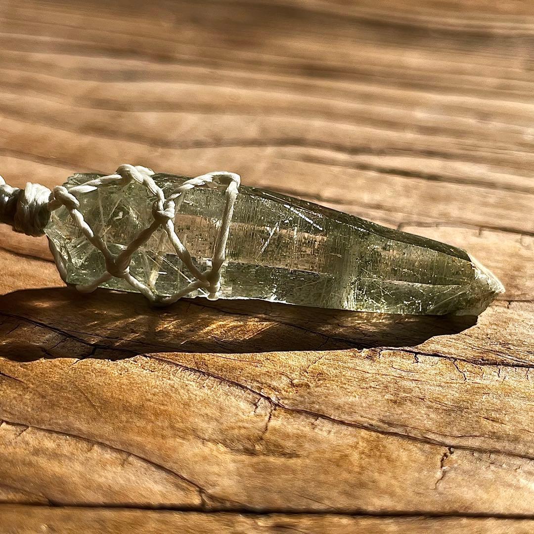 ヒマラヤ水晶 ガネッシュヒマール ＊ マクラメネックレス ペンダント 12