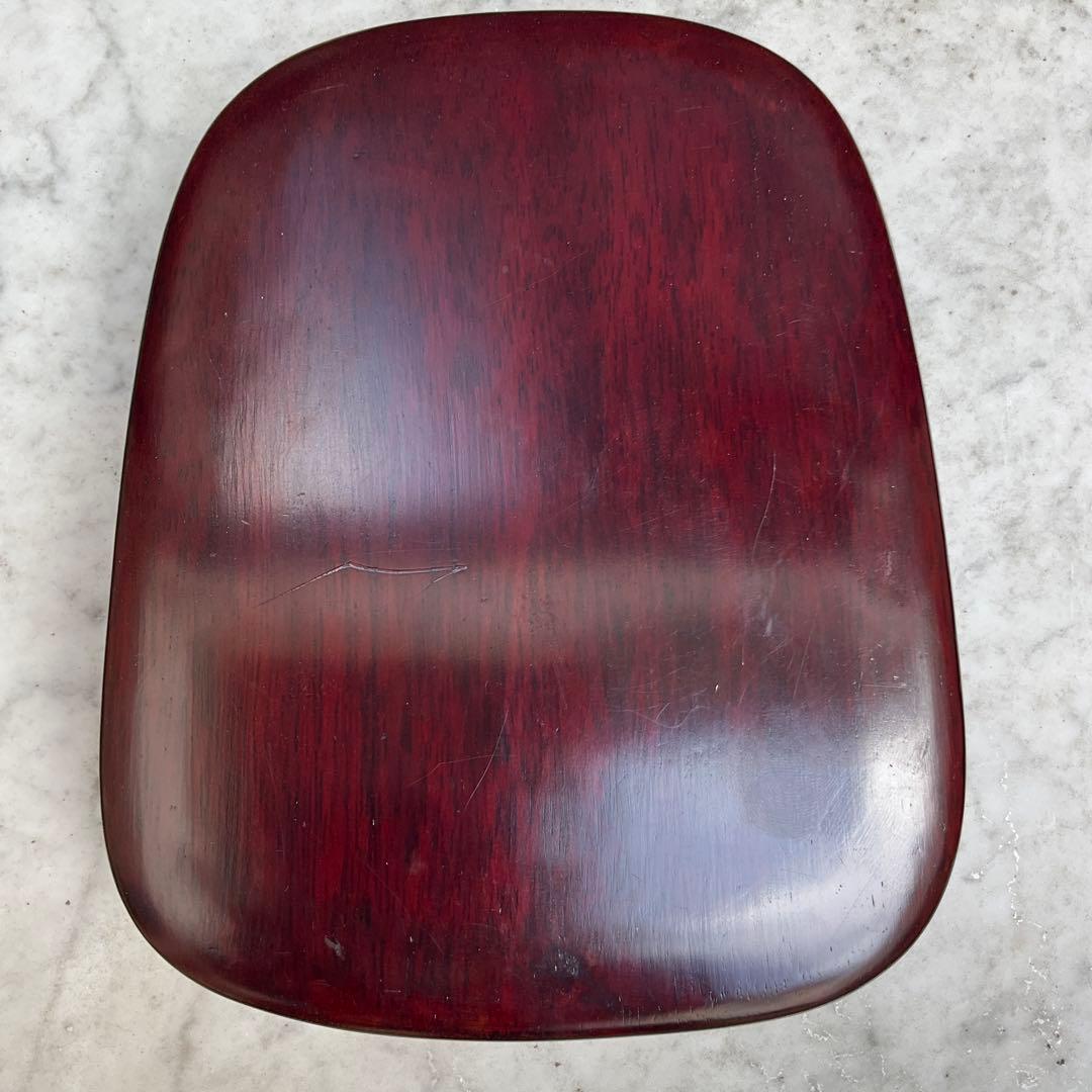 彫刻模様の硯、中国端硯、唐木ケース