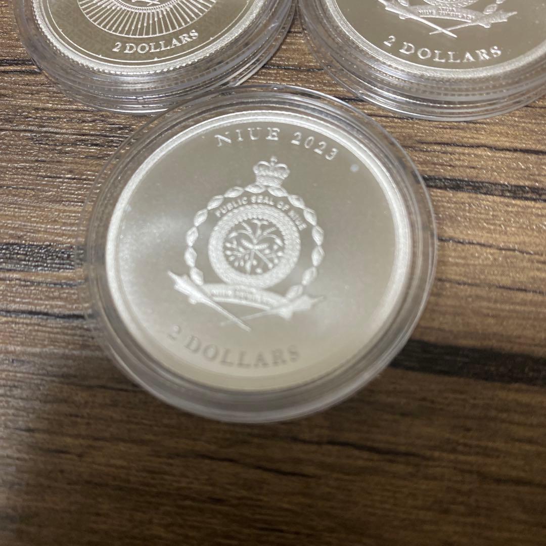 純銀　1オンス 5枚セット NIUE銀貨