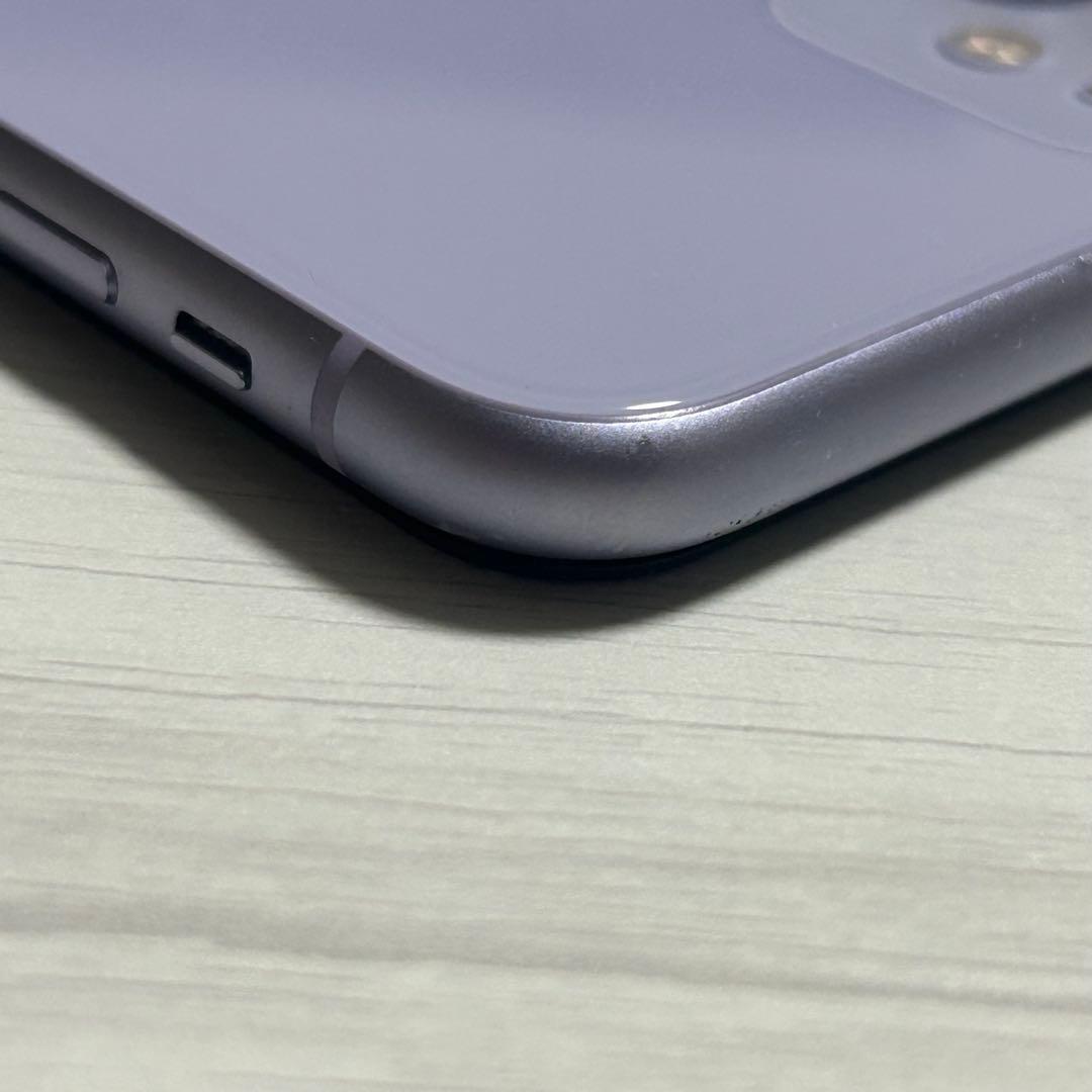 美品　iPhone11 バッテリー87% パープル 64GB