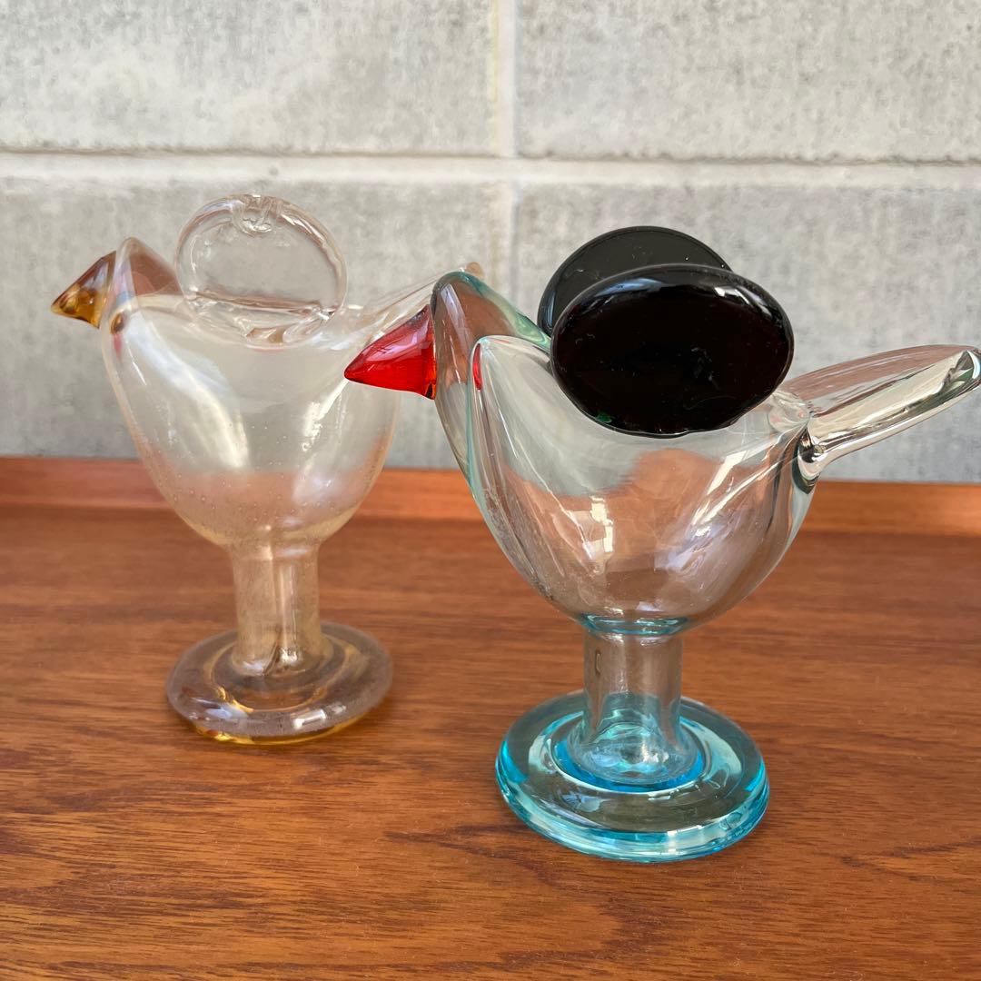 イッタラ　バード　脚付きシエッポ クリアブルー　オイバ・トイッカ