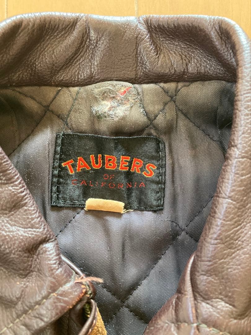 タウバーズ TAUBERS ビンテージ レザー ジャケット60s70sライダース