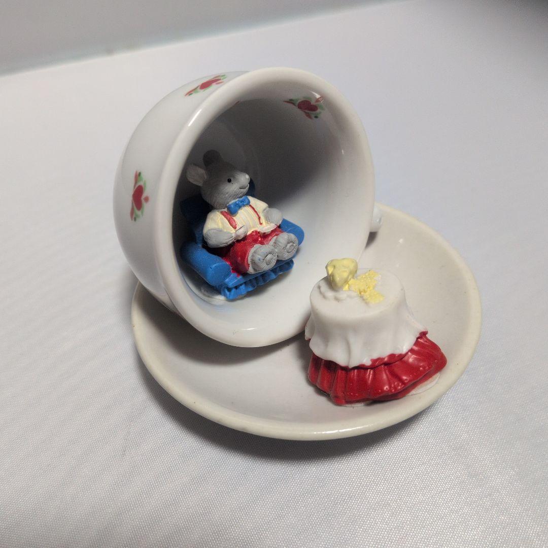 ドイツ製 ロイターポーセリン ミニチュア ポット ティーカップ