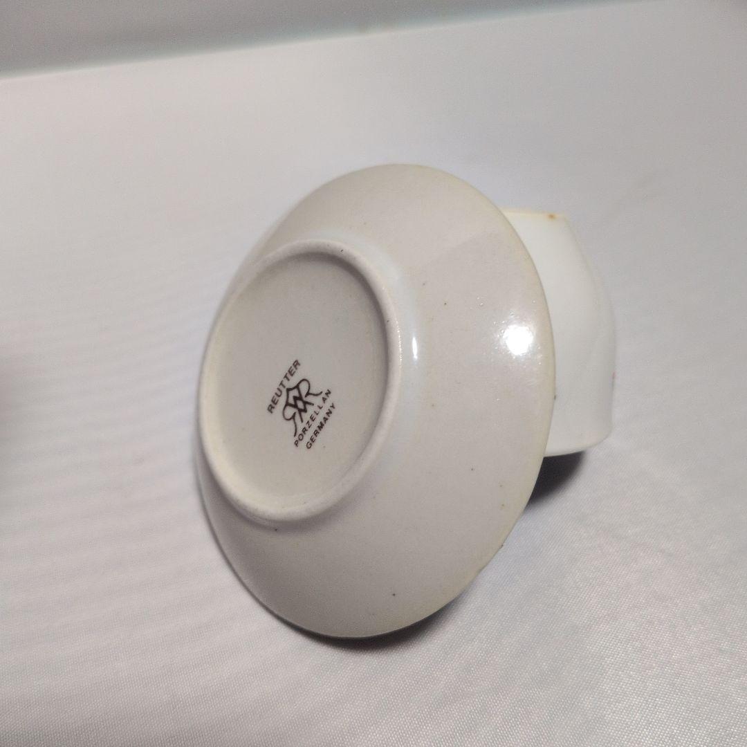 ドイツ製 ロイターポーセリン ミニチュア ポット ティーカップ