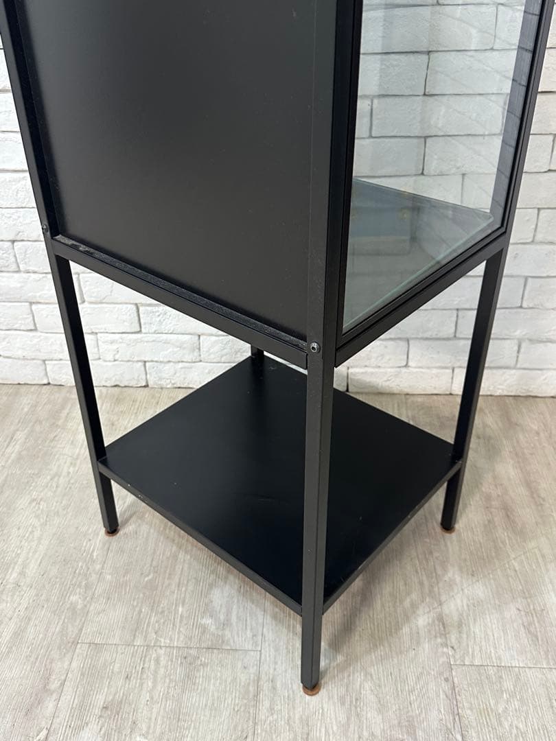 ②【東京都内23区配送無料】イケア　ガラス　コレクション　ケース　キャビネット